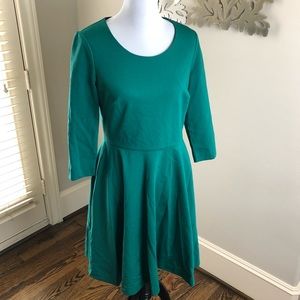 Boden NWOT Green Skater Dress Sz US 10